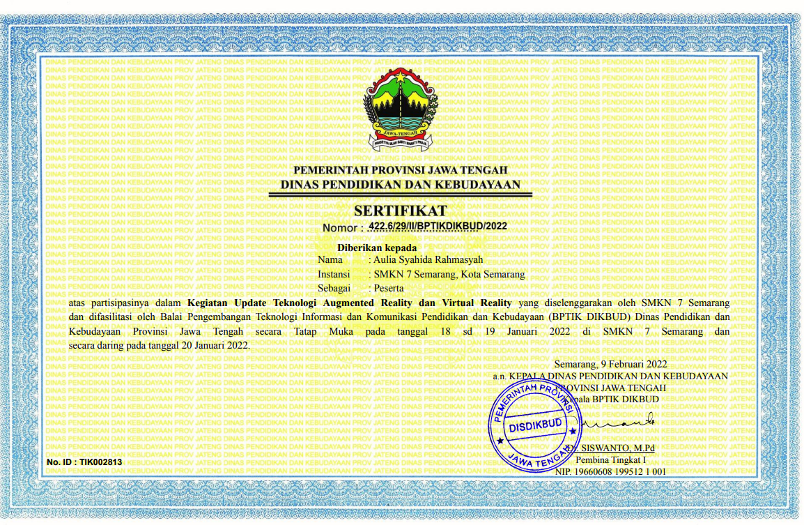 Certificate 2